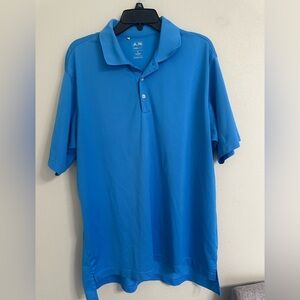 Adidas Golf Climalite Polo Shirt Blue Men’s XL Performance Short Sleeve